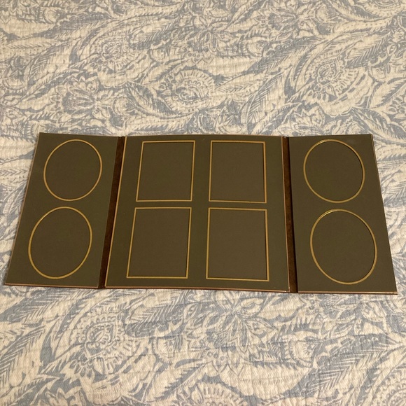 5/$25 Brown and gold leatherette photo display. - Picture 3 of 4